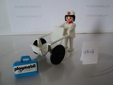 PLAYMOBIL vintage city médical infirmière fauteuil roulant set 3362 de 1976 #4