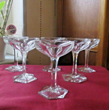 6 Saint Louis Crystal Champagne Cups Joseph Model