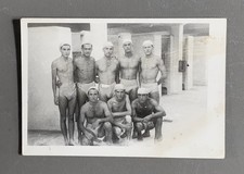 Antique PHOTO Men Swimmer Sports Gay Swimming