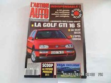 L'ACTION AUTOMOBILE ET TOURISTIQUE N°376 04/1993 GOLF GTI 16S SEAT IBIZA F30