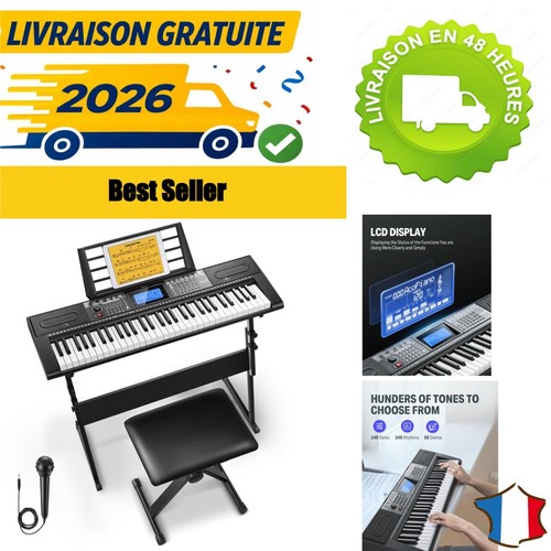 Donner piano clavier - donner, 61
