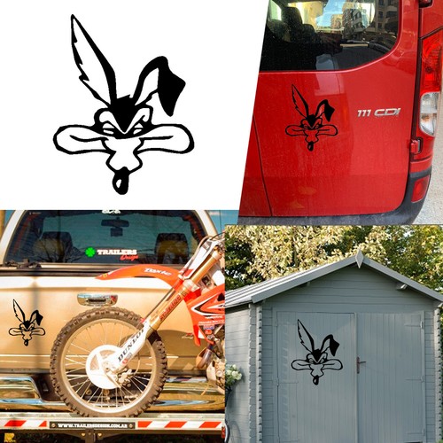 Autocollant coyote vinyle - autocollant,