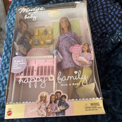 Mattel happy family midge - family,