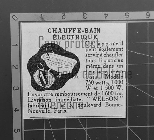Chauffe bain electrique welson - chauffe,