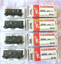 HO FLEISCHMANN  Lot de 4 voitures DRG  (V4)Lot01