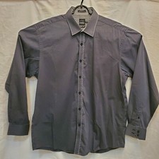 Parc 81 Men's XXL 100% Cotton Striped Button Up Shirt - European Fabric