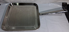 DEMEYERE Induction Grill Pan 7 Ply Stainless Steel Large 11" Wide