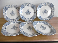 SIX ASSIETTES PLATES FAIENCE