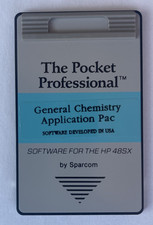 Sparcom Pocket Profesional Chemistry Reference Card  HP 48SX/48GX calculator