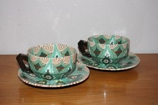 Paire de déjeuners en céramique mosaïque Gerbino Vallauris