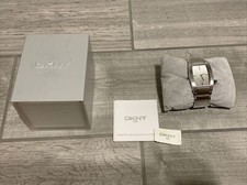 DKNY Stainless Steel Day Calendar Watch NY3122 Original box paper...PLEASE READ