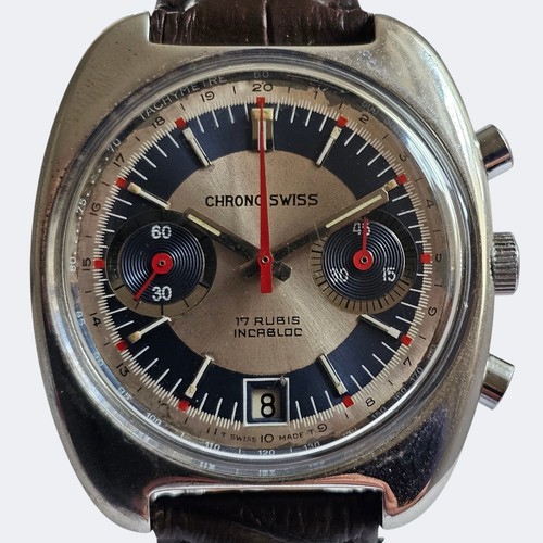 Chronographe suisse vintage - , 17