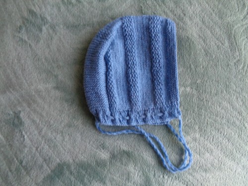 Bonnet bébé tricoté main - bébé,