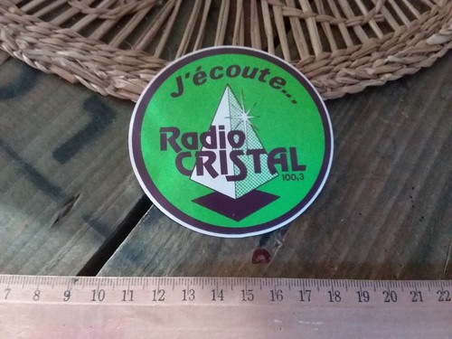Ancien autocollant radio - , fm