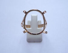 Monture bague pièce or cintrée 4 griffes pour pièce 20 Francs Napoléon