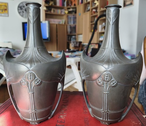 Paire vases anciens - paire,