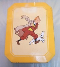 Lot de 3 Boîtes Métaliques Tintin & Milou Chien Dog Cane Delacre Hergé B.Etat