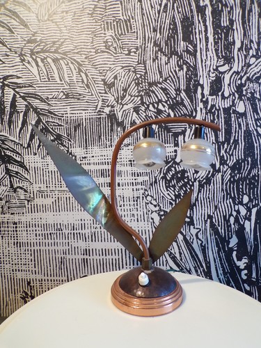 Lampe muguet art déco - lampe, déco-2