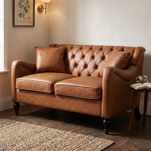 Classic upholstered loveseat - classic,