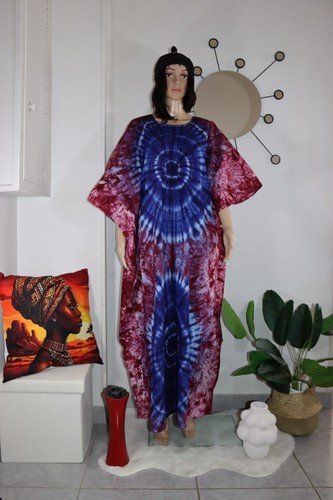 Robe boubou rose - robe, bleu