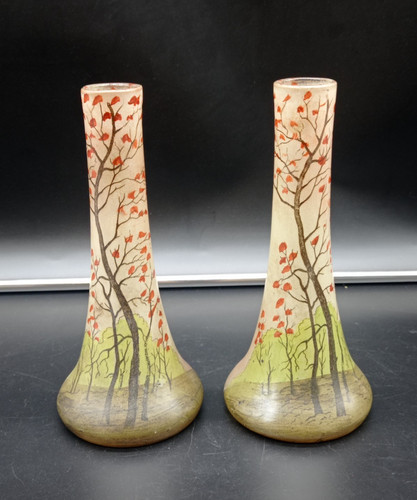 Paire vases anciens - de, en