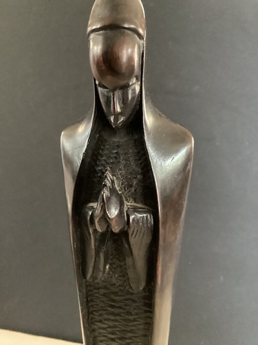Statue religieuse bois - religieuse, sur