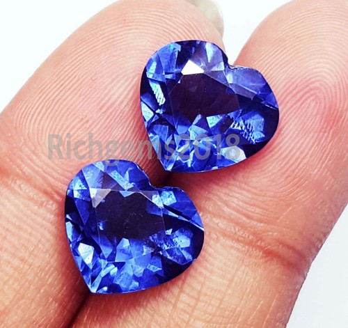 Paire tanzanite bleue - paire,