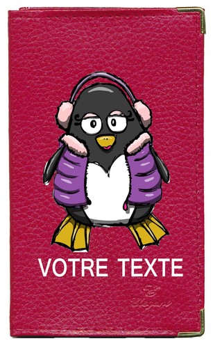 Etui carte grise rouge - carte,