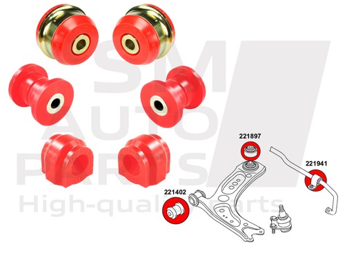 Kit silentblocs suspension - de,