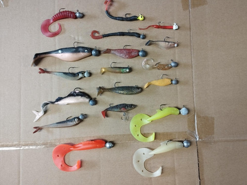 Lot pêche leurres souples - lot, 18