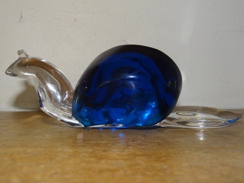 Bel ancien escargot cristal - ancien,