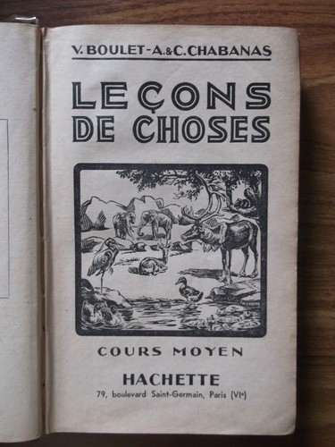 Ancien livre école leçons - livre, d'école