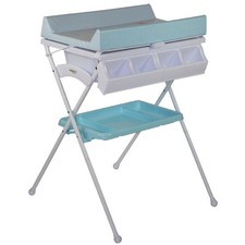 Aziamor Tik Tak Table À Langer Et Baignoire 2 En 1 Couleur AZUR