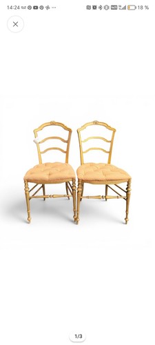 Paire chaises napoléon - de,