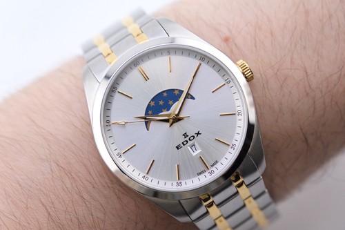 Edox swiss quartz moon phase - quartz,