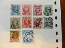lot de 10 timbres belges -