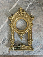 Ancien Pièce Cadre Fronton Cartel Horloge Pendule Doré