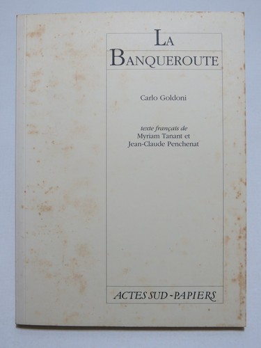 Banqueroute carlo goldoni - la,