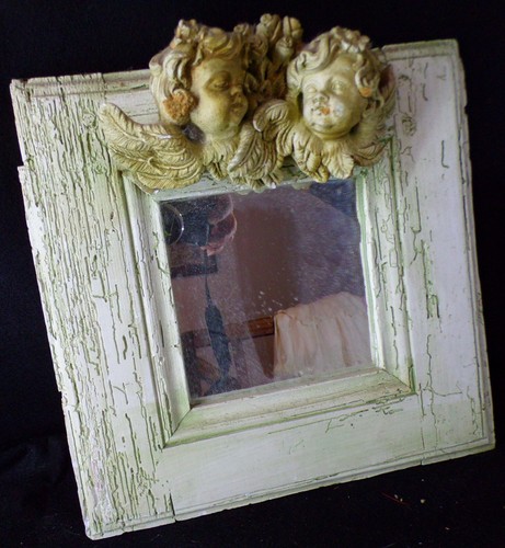 Ancienne miroir ange - miroir, en
