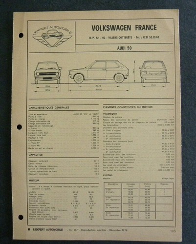 Fiche technique automobile
