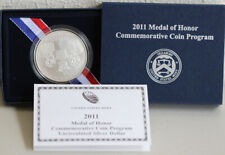 2011 S Medal of Honor Uncirculated Silver Dollar $1 BU Coin Box and COA