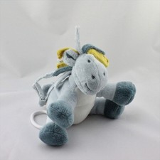 Doudou musical ane cheval bleu