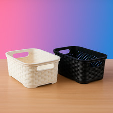 Boîte d'étagère panier de rangement 1L panier en plastique paniers panier...