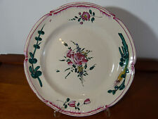 18th Century 18th Luneville Earthenware Plate Relief Decor Seed 2