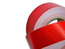 Rouge Réfléchissant Bande Autocollant Vinyle ECE104 Camion Remorque Bus Van 25 M