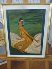 Tableau sur bois - Nu -