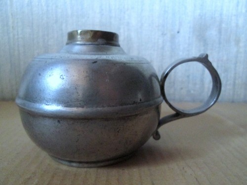 Pte petroleum lamp tin - pte, pewter