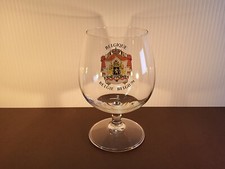BELGIQUE BELGIE BELGIUM FOOTED GLASS