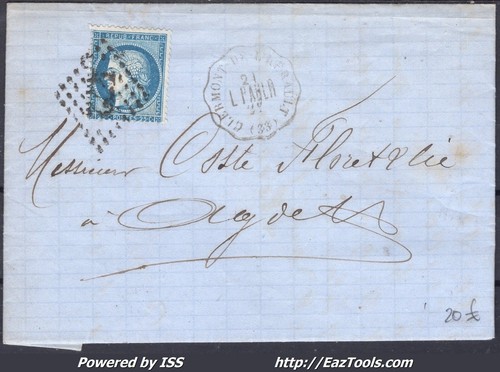 France 60a sur lettre - france,