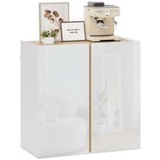HOMCOM Buffet 80x40x80cm Blanc